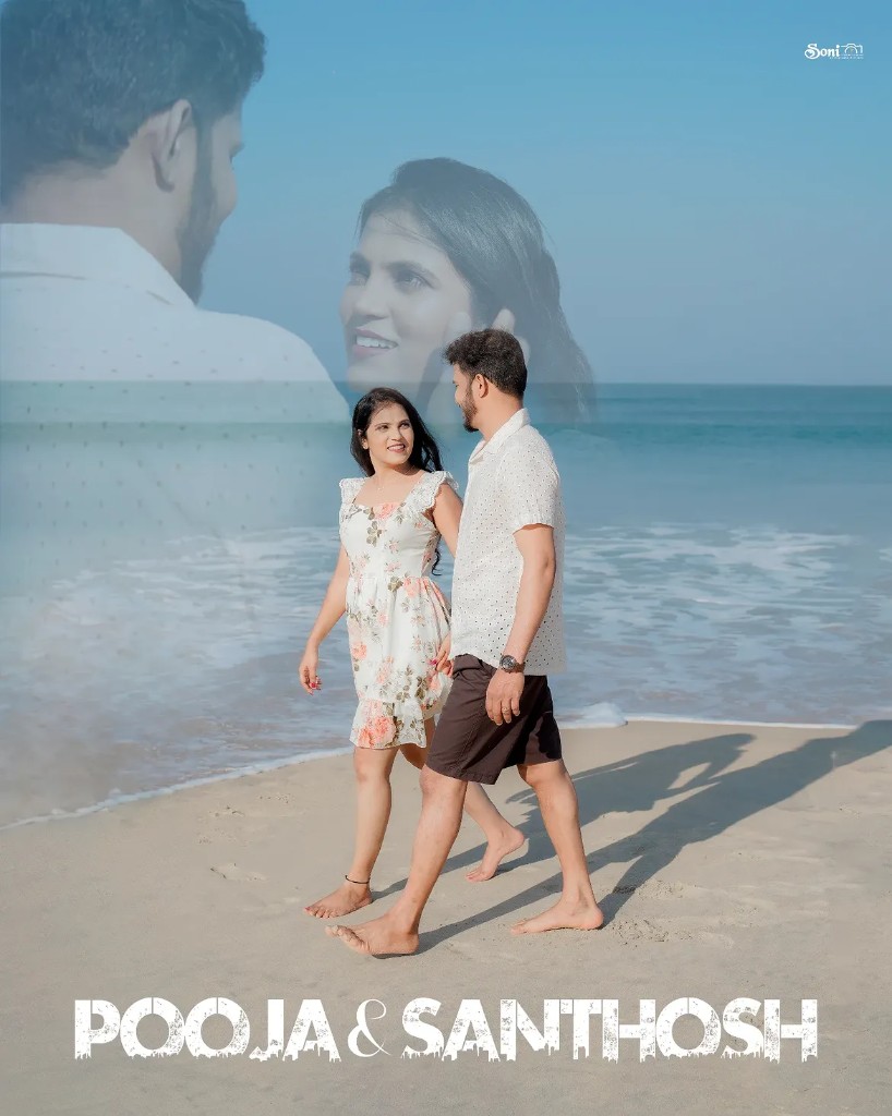 Pre-wedding beach session — Pooja and Santhosh