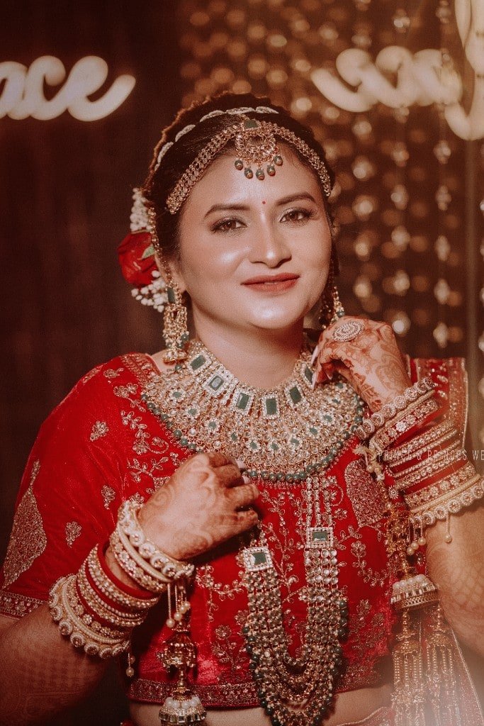 Bridal makeup, jewellery and styling