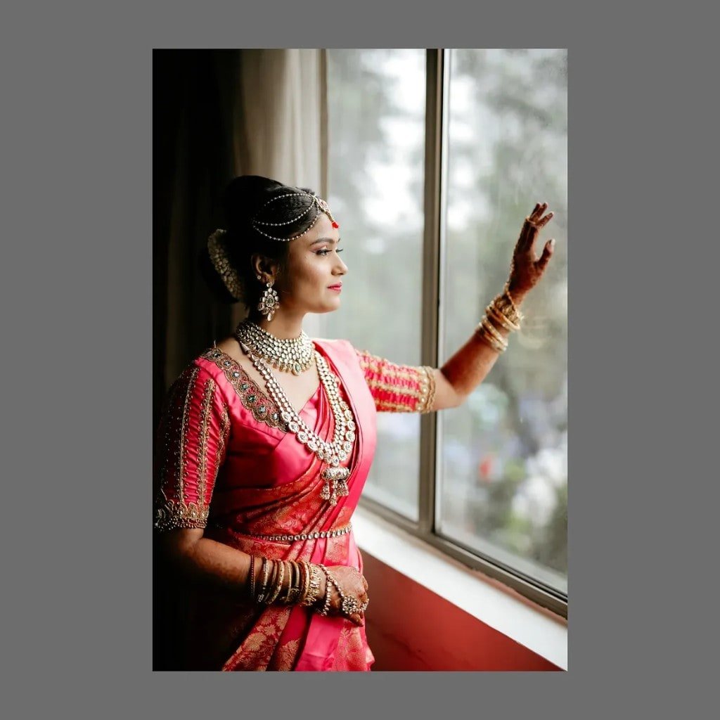 Bridal mehendi photographed by the window