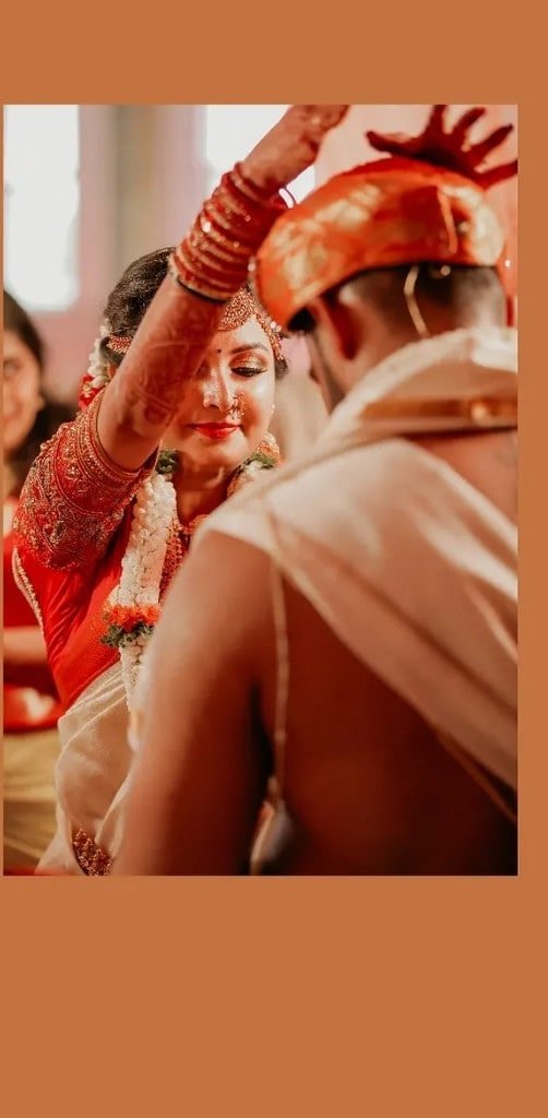 Wedding ritual — the bride and groom