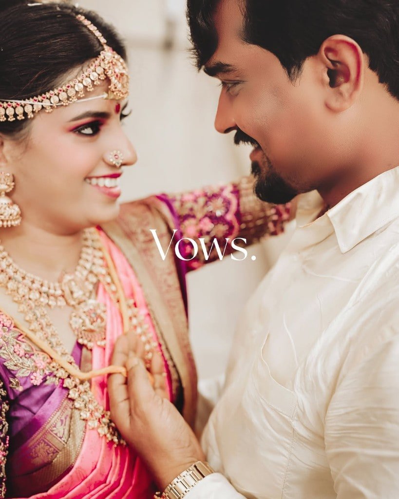 Wedding vows portrait